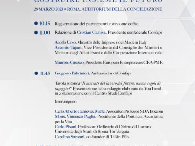 75esimo anniversario Confapi – 29 marzo Roma
