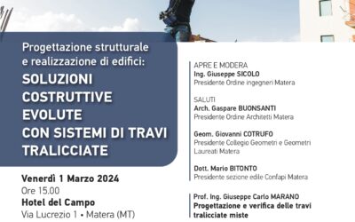 Convegno “Soluzioni costruttive evolute con sistemi di travi tralicciate” – 1 marzo 2024