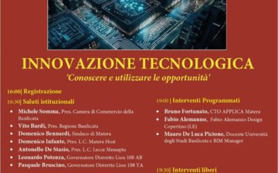 Convegno “Innovazione tecnologica: conoscere e utilizzare le opportunità” – Matera, 4 aprile 2024 – Salone CCIAA