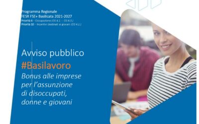 Avviso Pubblico “Bonus alle imprese per l’assunzione di disoccupati, donne e giovani”. 