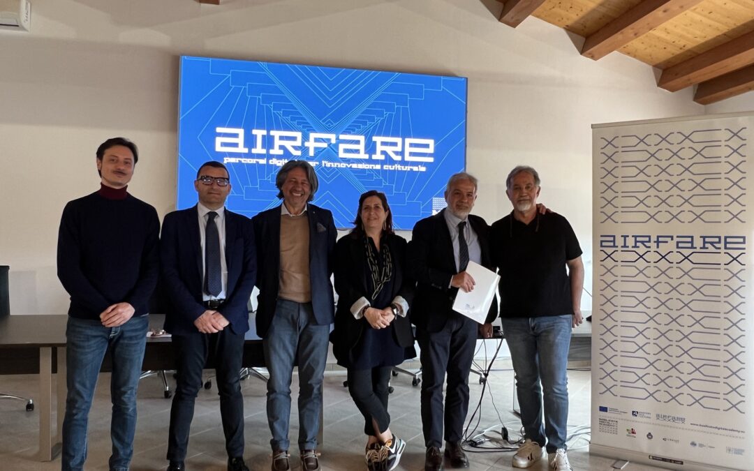 Presentazione progetto 𝐀𝐈𝐑𝐅𝐀𝐑𝐄, rivolto alle 𝐢𝐦𝐩𝐫𝐞𝐬𝐞 𝐜𝐮𝐥𝐭𝐮𝐫𝐚𝐥𝐢 𝐞 𝐜𝐫𝐞𝐚𝐭𝐢𝐯𝐞 𝐝𝐞𝐥 𝐧𝐨𝐬𝐭𝐫𝐨 𝐭𝐞𝐫𝐫𝐢𝐭𝐨𝐫𝐢𝐨.