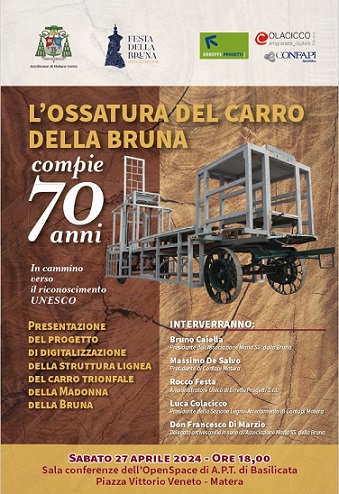 Presentazione dei risultati del progetto di digitalizzazione della struttura permanente del carro trionfale della Bruna – 27 aprile 2024 ore 18.00