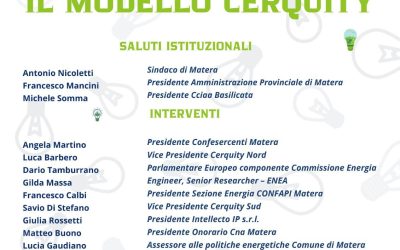 Convegno “Il modello Cerquity” – Matera, 26 settembre ore 16.30