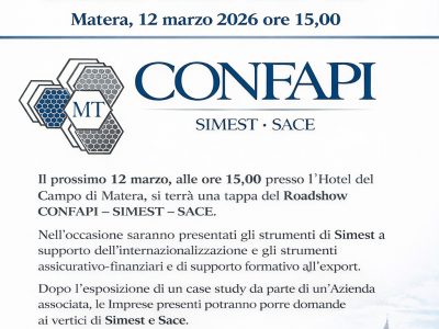 ROADSHOW CONFAPI – SIMEST – SACE