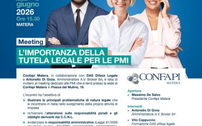 Meeting: “L’importanza della tutela legale per le PMI” – 24 giugno 2026 ore 15,30