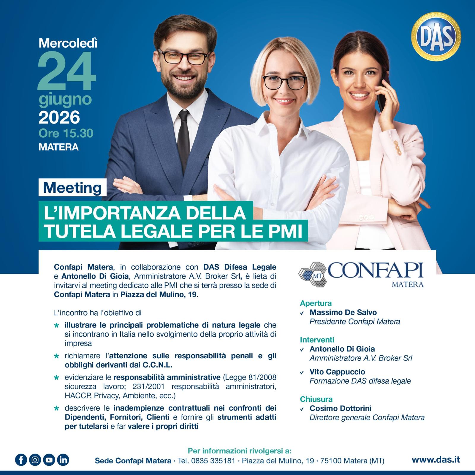 Meeting “L’importanza della tutela legale per le PMI”