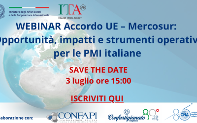 Webinar Accordo UE – Mercosur – 3 luglio ore 15