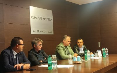 Confapi Matera incontra il Direttore Generale di Acquedotto Lucano: «Per la prima volta è l’Acquedotto a venire dalle imprese»